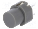 Switch: keypad; Pos: 2; SPST-NO; 0.01A/35VDC; grey; Mounting: THT