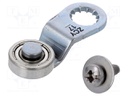 Driving head; lever R 34,4mm, plastic roller Ø16mm