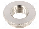 Reduction of threads for glands; Int.thread: M16; brass; nickel