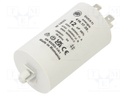 Capacitor: motors, run; 12uF; 425VAC; Ø40x70mm; -25÷85°C; ±5%