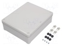 Enclosure: multipurpose; X: 241mm; Y: 291mm; Z: 88mm; polycarbonate