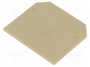 End/partition plate; Application: SAK2.5; beige