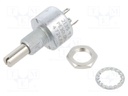 Potentiometer: shaft; single turn; 4.7kΩ; 3W; ±10%; 6mm; linear