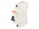 Circuit breaker; 230VAC; Inom: 6A; Poles: 1; DIN; Charact: C; 6kA