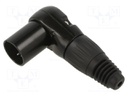 RAMP 4P XLR MALE PLUG BLACK