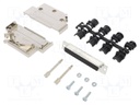 D-Sub HD; PIN: 62; female; shielded,metalized; angled 45°; UNC4-40