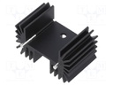 Heatsink: extruded; TO218,TO220,TO247; black; L: 25mm; W: 42mm