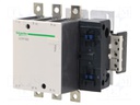 Contactor: 3-pole; NO x3; 220VAC; 150A; DIN; TeSys F; -5÷55°C; 1kV