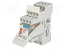 Relay: interface; 4PDT; Ucoil: 12VDC; 6A; 6A/250VAC; 6A/24VDC