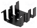 Heatsink: moulded; SOT32,TO220; black; L: 33mm; W: 25.4mm; H: 13mm