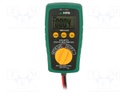 Digital multimeter; LCD; (6000); VDC: 600mV,6V,60V,600V; True RMS