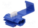 Quick splice; PT; IDC; 1.25÷2mm2; 16AWG÷14AWG; for cable; blue