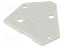 End piece; light grey; Series: 236