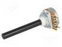 Potentiometer: shaft; single turn; 470Ω; ±20%; 0.4W; linear; 6mm