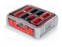Container: collective; with boxes; grey; 445x368x122mm
