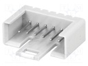 Socket; IDC; male; PIN: 6; straight; THT; tinned; 2.54mm; Layout: 1x6