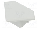 Cap for LED profiles; grey; 45-ALU