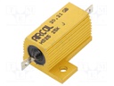 Resistor: wire-wound; with heatsink; screw; 25kΩ; 25W; ±5%