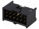 Socket; IDC; male; PIN: 12; straight; THT; gold-plated; 2.54mm