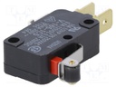 Microswitch SNAP ACTION; with lever with roller simulation