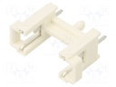 Fuse holder; cylindrical fuses; THT; 5x20mm; -30÷85°C; 6.3A; white