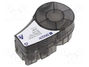 Heat shrink sleeve; 2.13m; white; Character colour: black