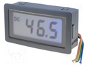 Panel; LCD 3,5 digit (1999),with a backlit; VDC: 0÷20V; 10mVDC