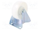 Transport wheel; Ø: 100mm; W: 36mm; H: 128mm; rigid; 150kg; -30÷80°C
