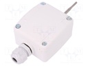 Sensor: temperature; Pt100; cl.A; -40÷100°C; Enclos.mat: polyamide