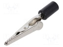 Crocodile clip; 10A; Grip capac: max.7.9mm; Overall len: 58mm