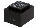 Transformer: encapsulated; 10VA; 230VAC; 18V; 556mA; Mounting: PCB