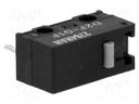 Microswitch SNAP ACTION; without lever; SPDT; 0.1A/30VDC; Pos: 2
