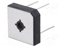 Single-phase bridge rectifier; Urmax: 800V; If: 25A; Ifsm: 350A