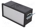 Enclosure: panel; X: 144mm; Y: 72mm; Z: 64mm; black; Series: Uninorm