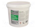 Flux: rosin based; resin; plastic container; Signal word: Warning