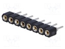 Socket; pin strips; female; PIN: 8; turned contacts; straight; THT
