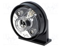 Signaller: lighting; flashing light,continuous light; black