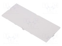 Front panel; without frame,with holder; 6M Modulbox One; grey