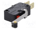 Microswitch SNAP ACTION; with lever (with roller); SPDT; Pos: 2