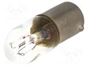 Filament lamp: miniature; BA9S; 130VAC; 20mA; 2W