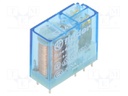 Relay: electromagnetic; DPDT; Ucoil: 24VDC; 8A/250VAC; 8A/30VDC