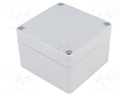 Enclosure: multipurpose; X: 80mm; Y: 82mm; Z: 55mm; ABS; dark grey