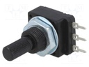 Potentiometer: shaft; single turn; 2.2kΩ; 60mW; PCB; 6mm; plastic