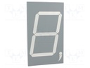 Display: LED; 7-segment; 127mm; 5"; No.char: 1; red; 44÷132mcd; anode