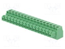Pluggable terminal block; 3.81mm; ways: 16; straight; plug; female