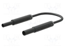 Test lead; 19A; banana socket 4mm,banana plug 4mm; insulated