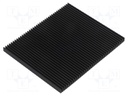 Heatsink: extruded; grilled; black; L: 75mm; W: 90mm; H: 5mm; anodized