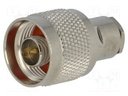 Plug; N; male; straight; RG58; 5.5mm; soldering,clamp; for cable