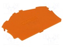 End/partition plate; Application: 2002; orange; Width: 0.8mm