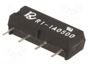 Relay: reed; SPST-NO; Ucoil: 5VDC; 1A; max.250VDC; 10VA; Rcoil: 500Ω